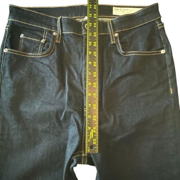 Rag & Bone High Rise Casey Zip Fly Flare Denim Jeans Rinse Dark Wash Size 31 - Picture 6 of 8